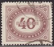 Austria - 1947 - Numbers - 40 G - Brown - Austria, Figures - Scott J219 - Numbers - 0